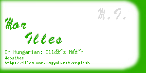 mor illes business card